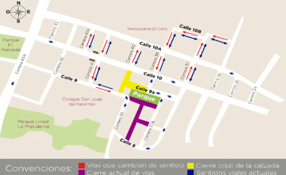 Mejoramientos viales en El Poblado iniciarán la próxima semana